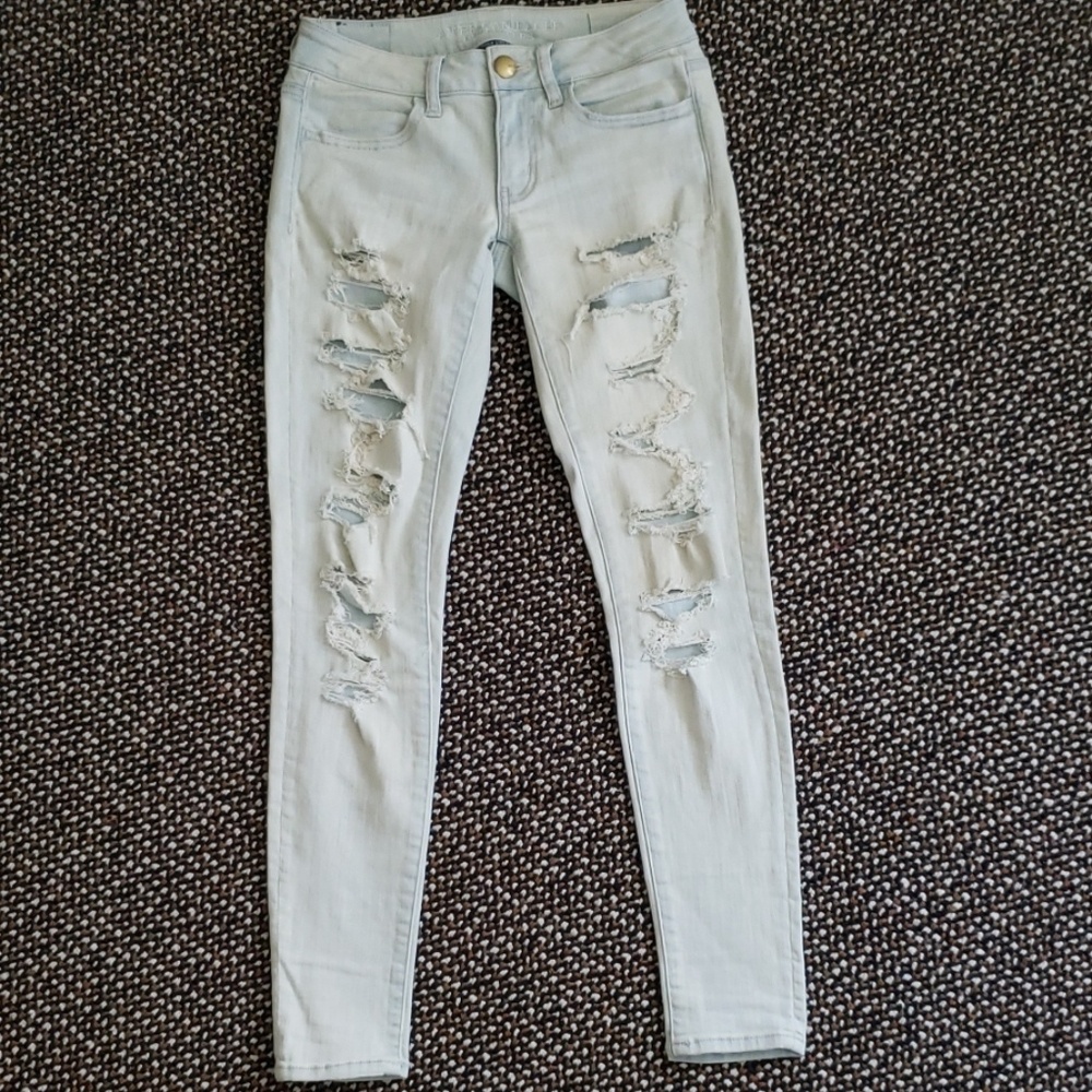 American Eagle Outfitters Destructed Jeans